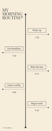 Simple Morning Routine Infographic Morning Routine Infographic