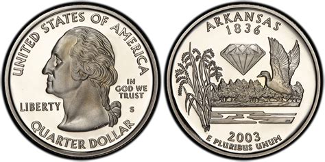 Images Of Washington 50 States Quarters 2003 S 25c Arkansas Silver