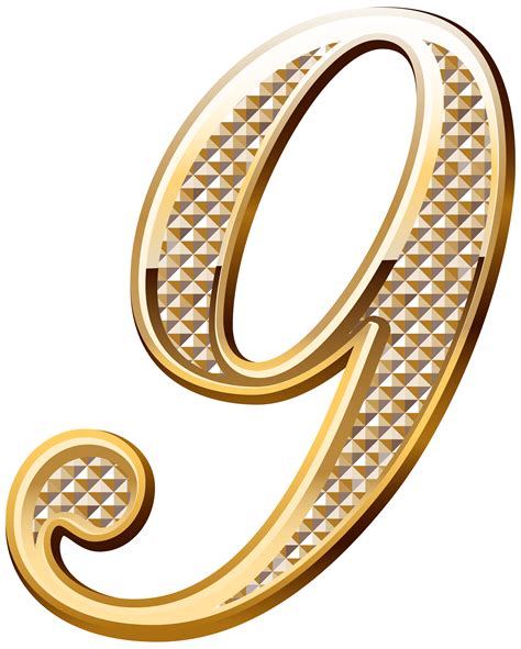 Number Two Gold Shining Png Clip Art Image Gallery Free Printable Gold Numbers 0 To 9