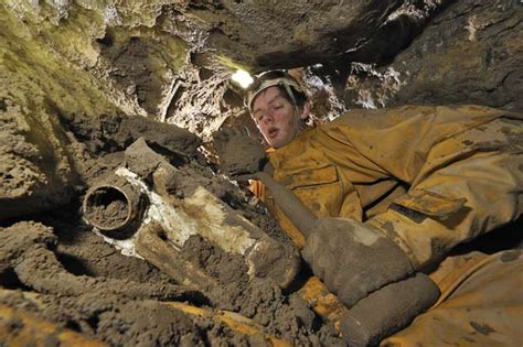 Potholers Investigate Unexplored Network Of Limestone Caves Under