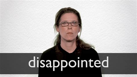 How To Pronounce Disappointed In British English Youtube