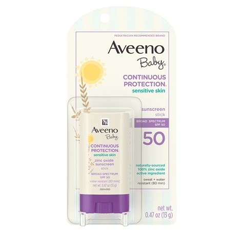 Aveeno Baby Sensitive Skin Face Sunscreen Stick Spf 50 Aveeno