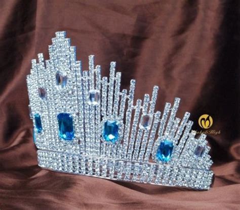 Miss Universe Dic Crown All Clear Or Clear With Blue Or Red Accents