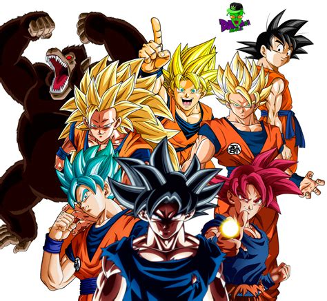 Goku All Forms By Daimaoha5a4 On Deviantart