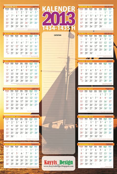 48 Contoh Desain Kalender Yang Bagus Background