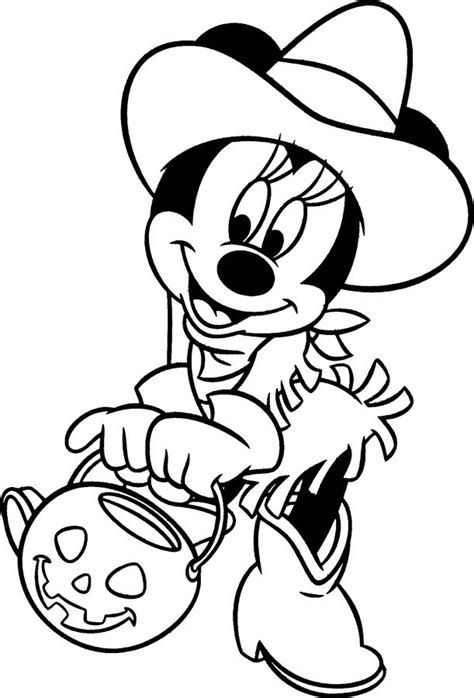 Mickey Mouse Halloween Coloring Pages Coloring Home