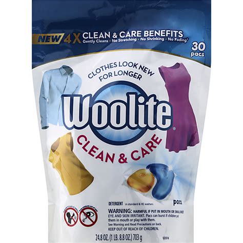 Woolite Clean And Care 30ct Laundry Detergent Pacs For Standard And He
