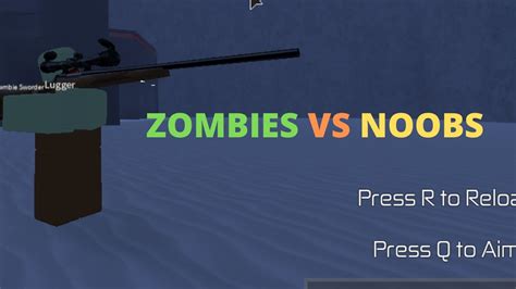 Zombies Vs Noobs Roblox Game Youtube