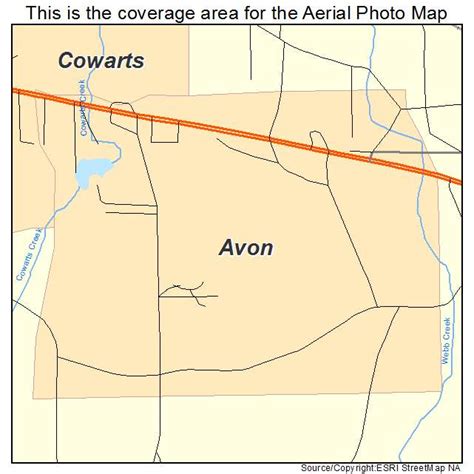 Aerial Photography Map Of Avon Al Alabama