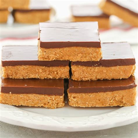 You will notice in the picture above there is a whole side of the pan missing. No-Bake Chocolate Peanut Butter Bars - Live Well Bake Often