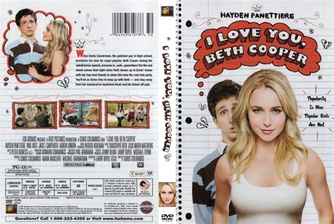 I Love You Beth Cooper 2009 Ws R1 Movie Dvd Cd Label Dvd Cover
