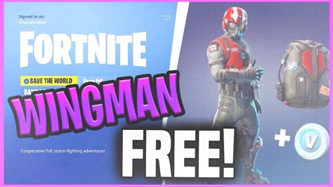 Wingman Starter Pack In Fortnite Battle Royale Youtube
