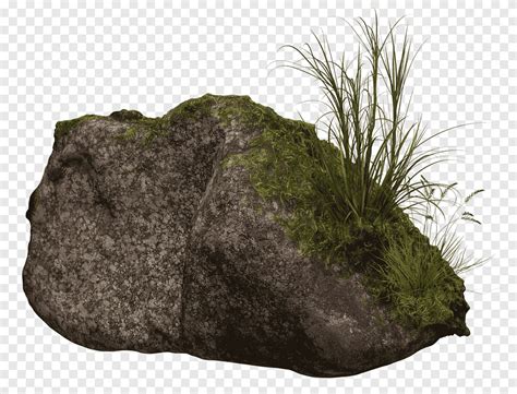 Rock Rock Grass Rock Png Pngegg