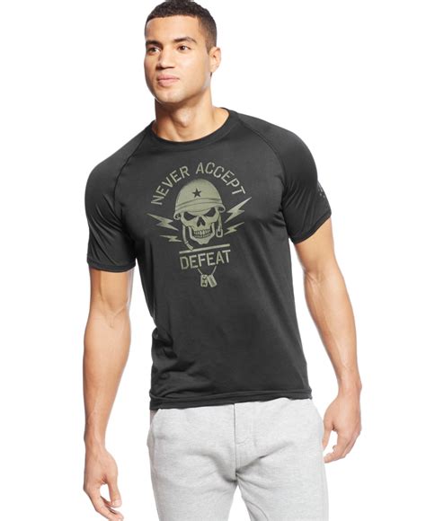 Under armour inc® seeks consent for itself and under armour canada ulc. Lyst - Under Armour Never Accept Defeat T-shirt in Black ...