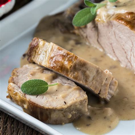 Recette Rôti de porc aux champignons au Cookeo