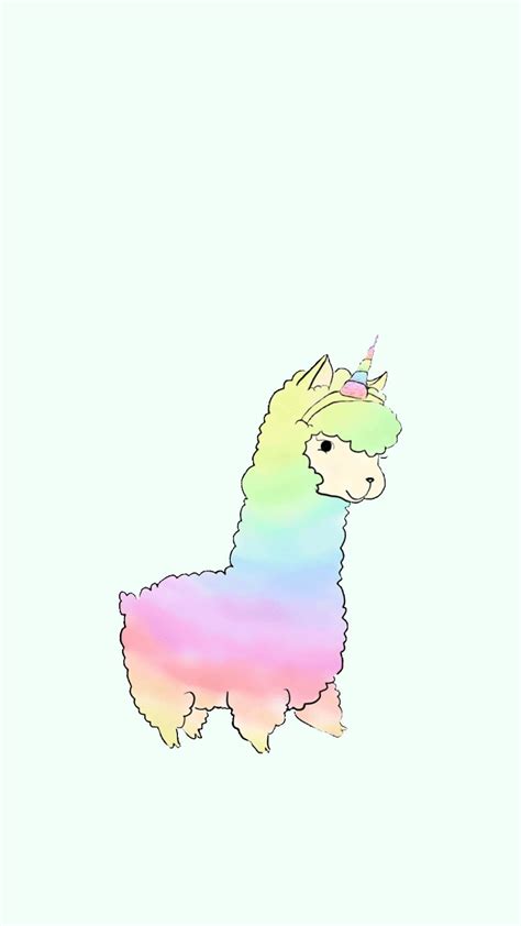 Pin By Paige Mcqueen Eavenson On Каваи Unicorn Wallpaper Llama