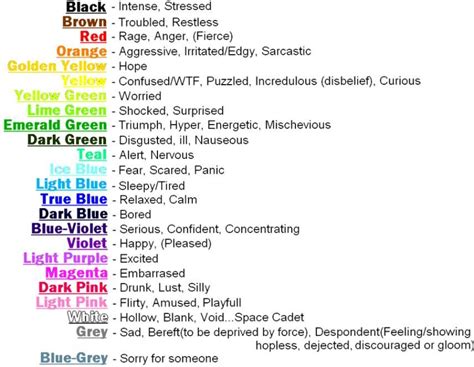 Check spelling or type a new query. Mood Ring Colors images | Color meanings, Mood ring colors ...