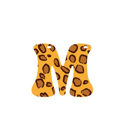 Leopard Print Alphabets And Number 10884049 Png