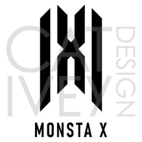 Kpop Monsta X Svg Logo Cut File Template Etsy