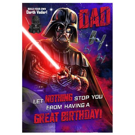 Star Wars Dad Darth Vader Birthday Card 25495347 Character Brands