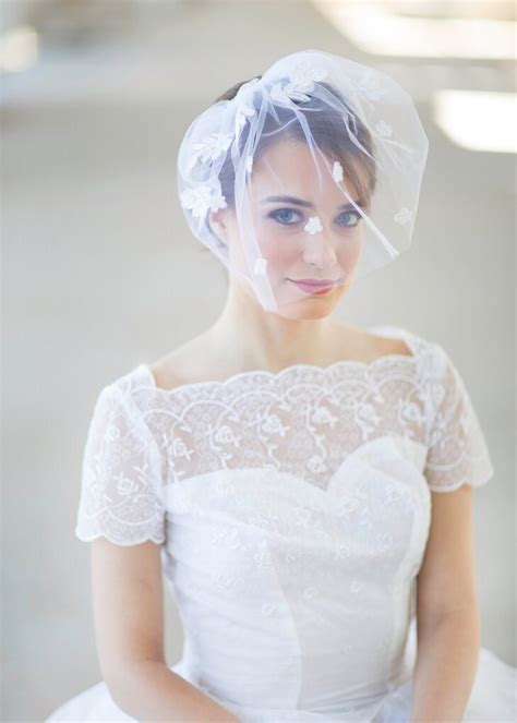 Bridal Blusher Veil Birdcage Wedding Veil Birdcage Bridal Etsy