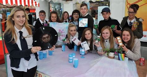 Enterprising Perth Academy Pupils Set Up Their Stall On The High Street