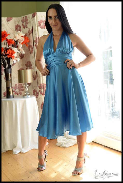 chloe lovette blue silk dress ilovepuresilk flickr