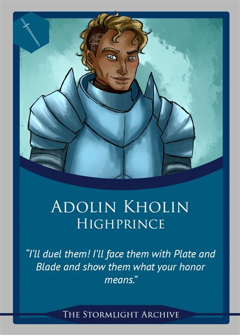 Adolin Stormlight Archive Art 17th Shard The Official Brandon
