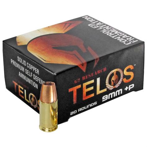 G2 Research Telos 9mm P 92gr Solid Copper Hp 20 Rounds Saint Barbs
