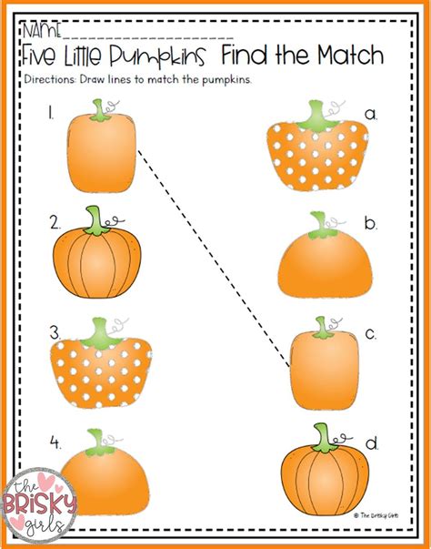 Printable Pumpkin Activities