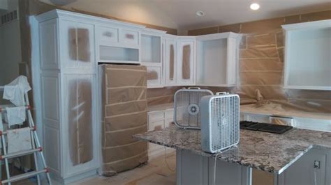 Get quotes & book instantly. Kitchen Cabinet Refinishing - DURING the process ...