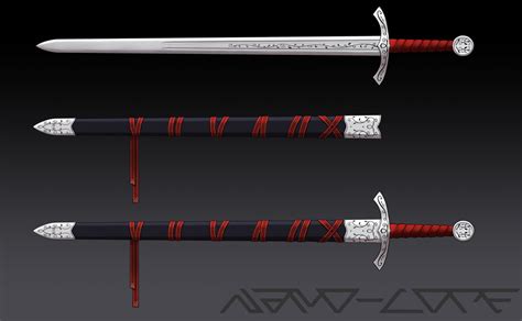 Silver Sword Commission By Nano Core On Deviantart