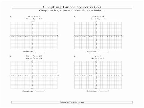 A promotional poster for this bus system states that 95% of the time bus route #25 lasts from ____ to. Systems Of Equations Worksheet Pdf Awesome Graphing Linear ...