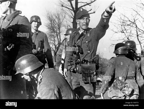 The Nazi Propaganda Picture Shows Members Of The Waffen Ss During The