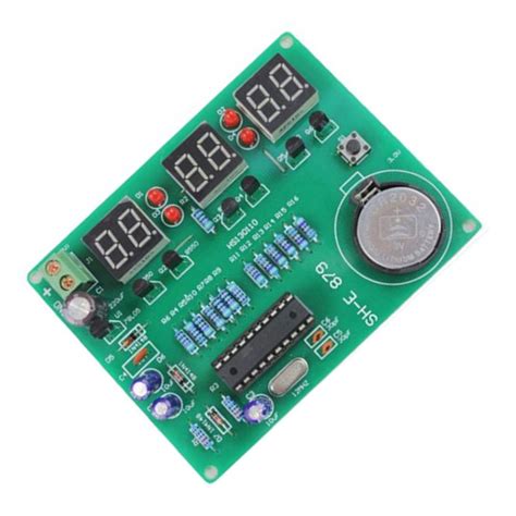 E36 Diy 6 Digit Electronic Led Digital Clock Kit With Onboard Battery