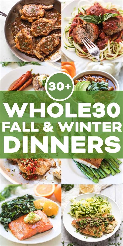 Whole30 Meal Plan 30 Fall And Winter Dinner Recipes Tastes Lovely