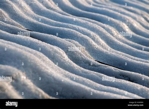 Snowy Waves On The Roof Of The House The Roof Tiles Are Covered With
