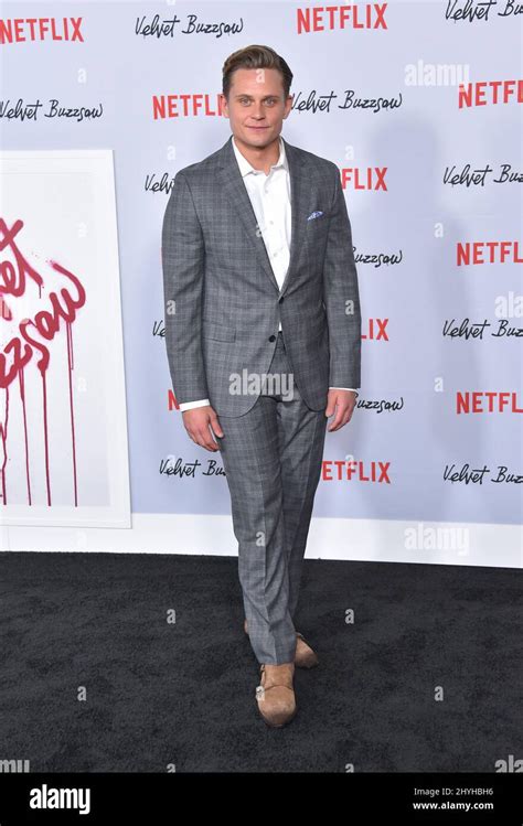 Billy Magnussen Arriving To The Netflix Premiere Of Velvet Buzzsaw At Egyptian Theatre Stock