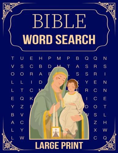 Large Print Bible Word Search Puzzle Book 100 Brain Games Word Search