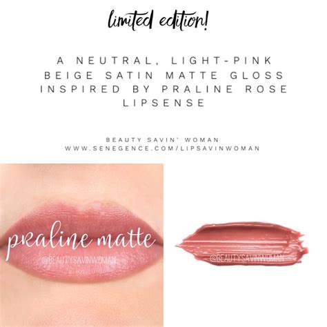 Praline Matte Gloss Lipsense Gloss Lipsense Praline Rose Lipsense