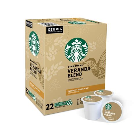 Starbucks Veranda Blend Blonde Coffee Keurig K Cup Pods 22 Count