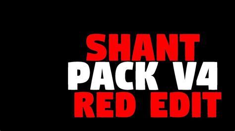 Minecraft Pvp Texture Pack Shant Pack V4 Red Edit Fps Boost Youtube