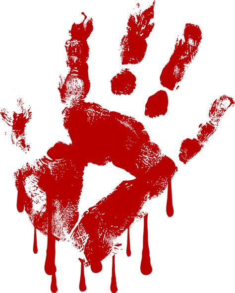 Blood Hand Print Png Png Image Collection