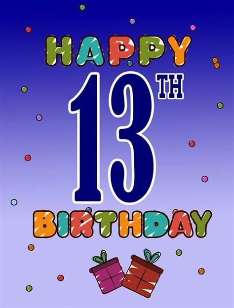 Happy 13th Birthday Images 💐 — Free Happy Bday Pictures And Photos Bday
