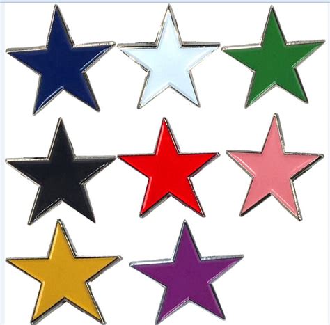 Star Lapel Pin Badge Pin 8 Colors For You Choose In Badges From Home