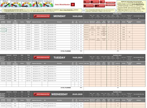 Maintenance Planner Maintenance Schedule Template Excel 2023 Template