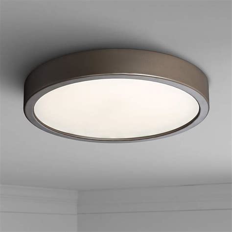 A master at creating a playful piece that still feels refined, george kovacs implements modern design principles in all of his ceiling lights. George Kovacs Puzo 10" Wide Copper Bronze LED Ceiling ...