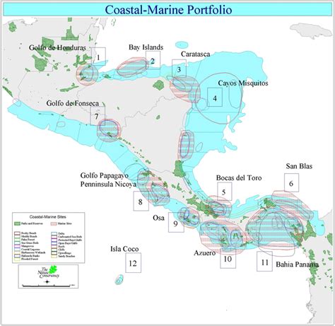 Coastal-marine conservation portfolio for Central America. Conservation