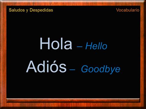 Greetings And Farewells In Spanish Hello And Goodbye In Spanish Spanish Vocabulary Learn