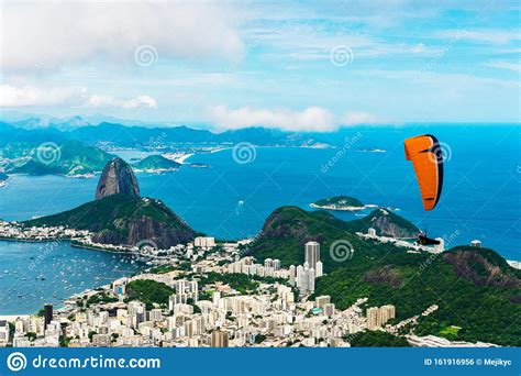 Panoramic View Of Botafogo And Pao De Acucar In Rio De Janeiro In